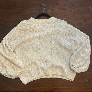 HYFVE Cream Cable Knit Sweater